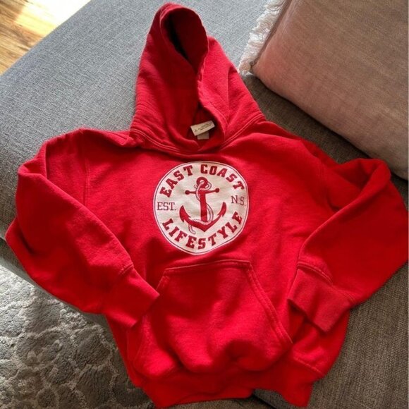 EASTCOAST lifestyle red hoodie. Youth size small. Excellent condition. - Picture 5 of 6
